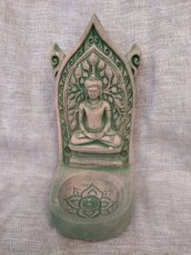 Kaarsenhouder Boeddha zandsteen